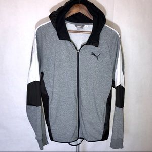 Puma Gray Hooded Windbreaker